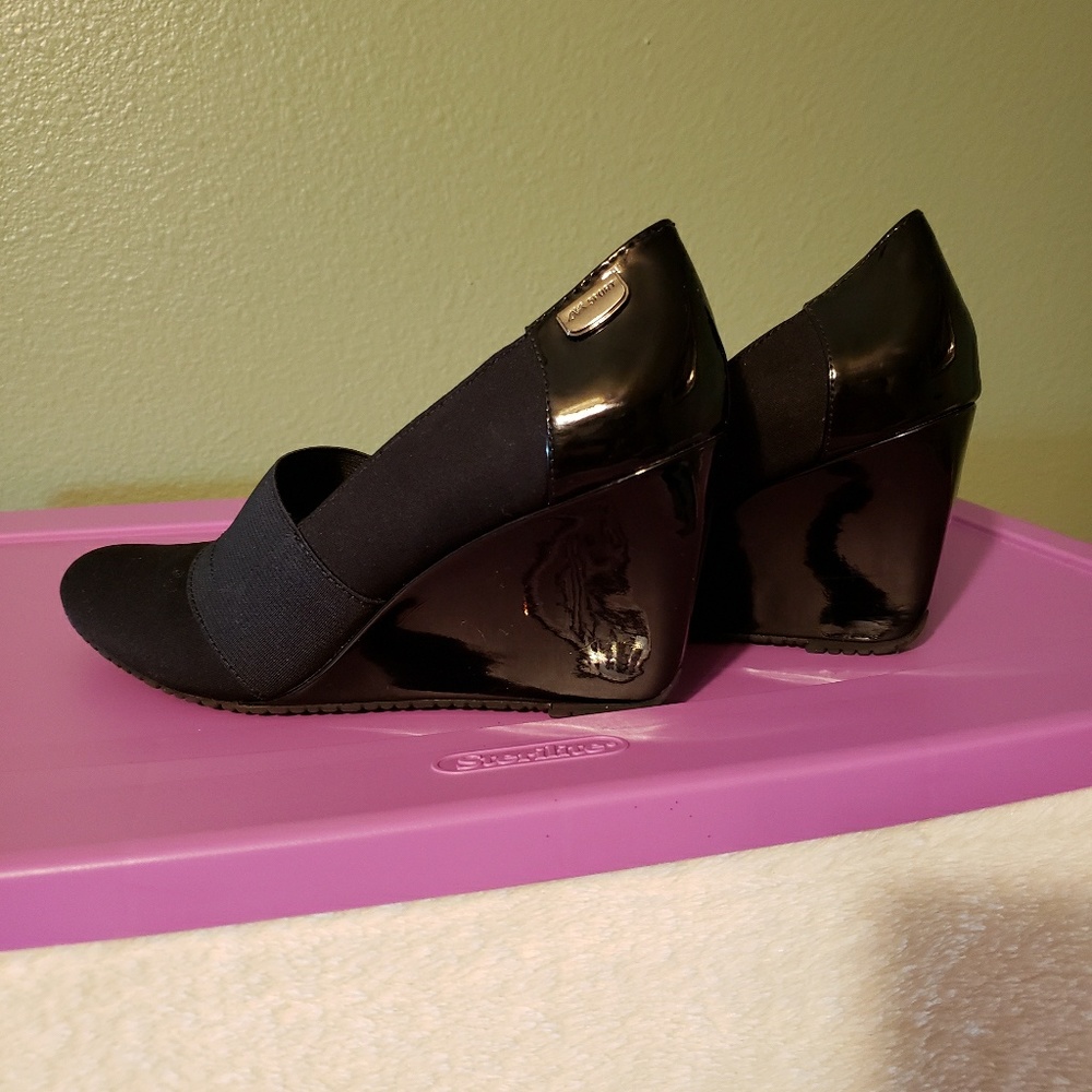 Anne Klein Sport Black Wedges